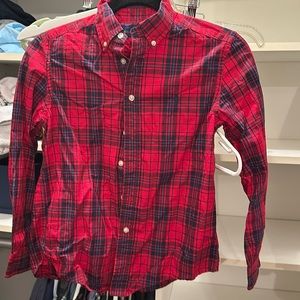 Ralph Lauren size medium 10 to 12 button-down plaid, cotton shirt, long sleeve